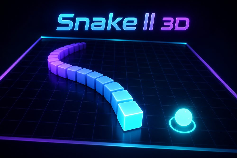 Snake II 3D — Neon Edition key art